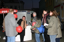 Haldensleben: beim Aufbau des Standes